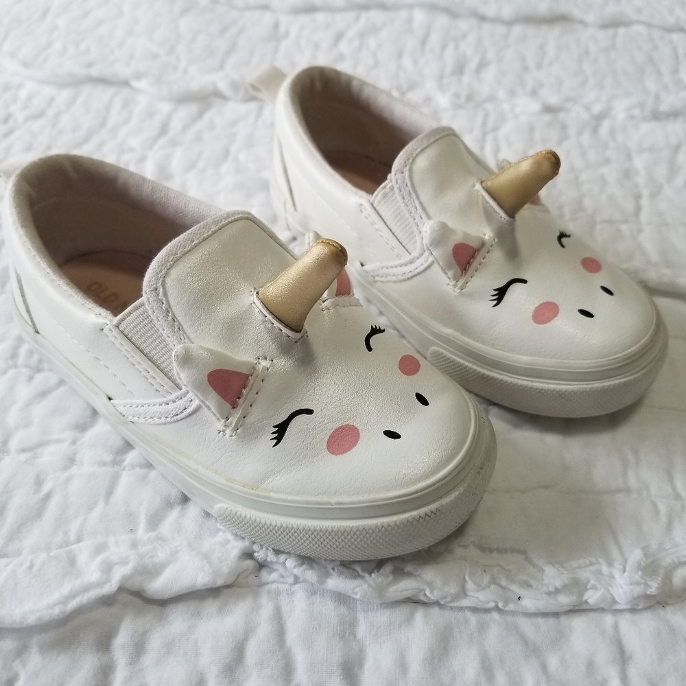Old Navy UNICORN Slip On Sneakers 13.5 EUC - Picture 1 of 10